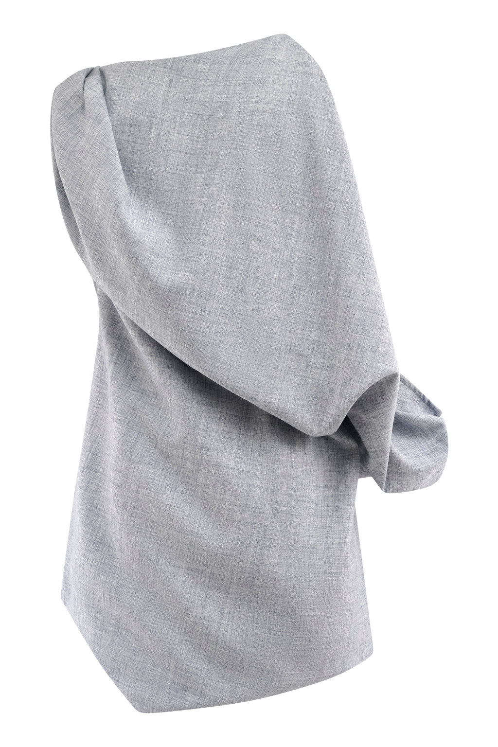 Gabriella Draped Mini Elbisesi - Kömür Mavisi