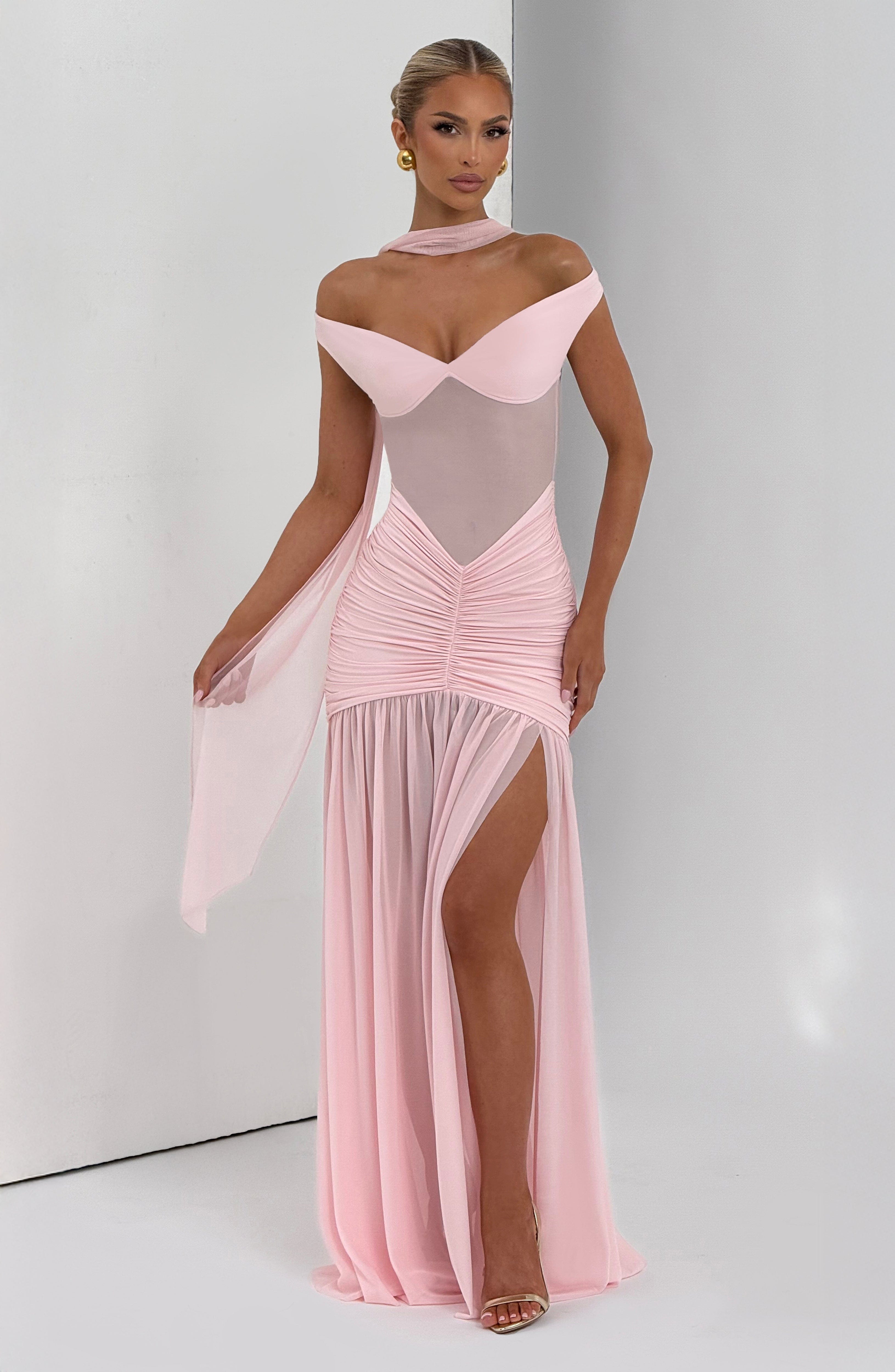 Alaia Maxi Elbise - Blush