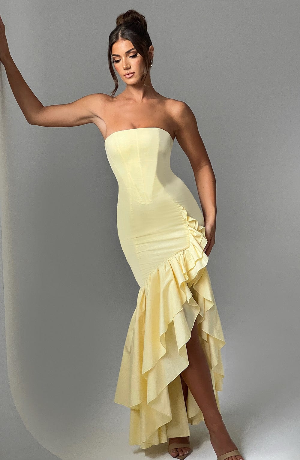 Angelina Maxi Elbisesi - Limon
