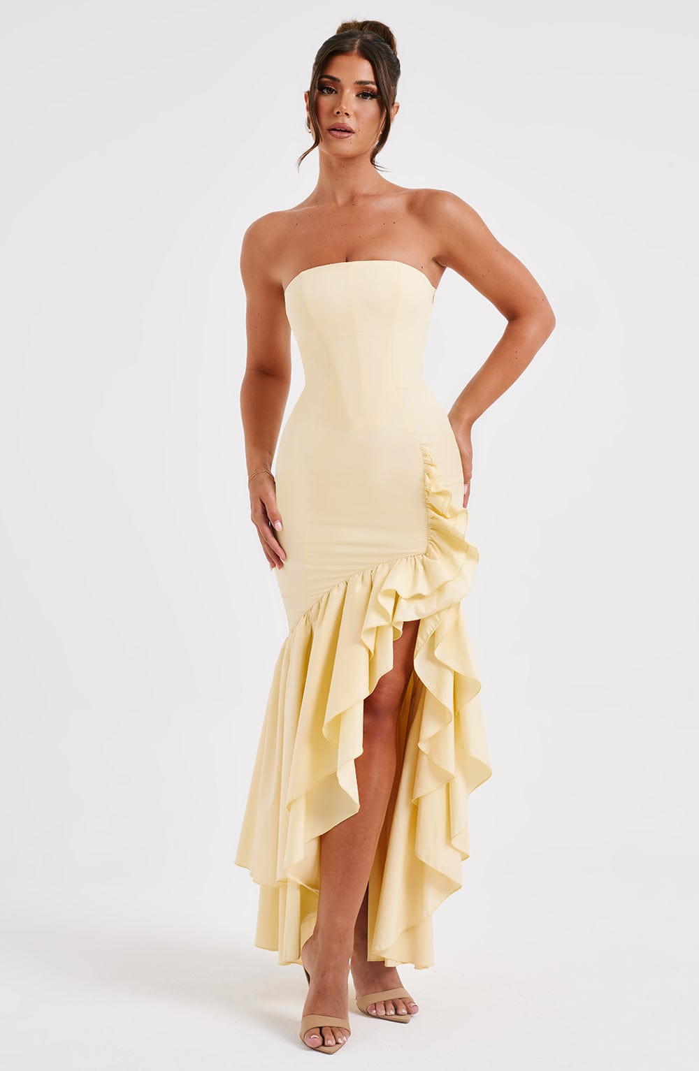 Angelina Maxi Elbisesi - Limon