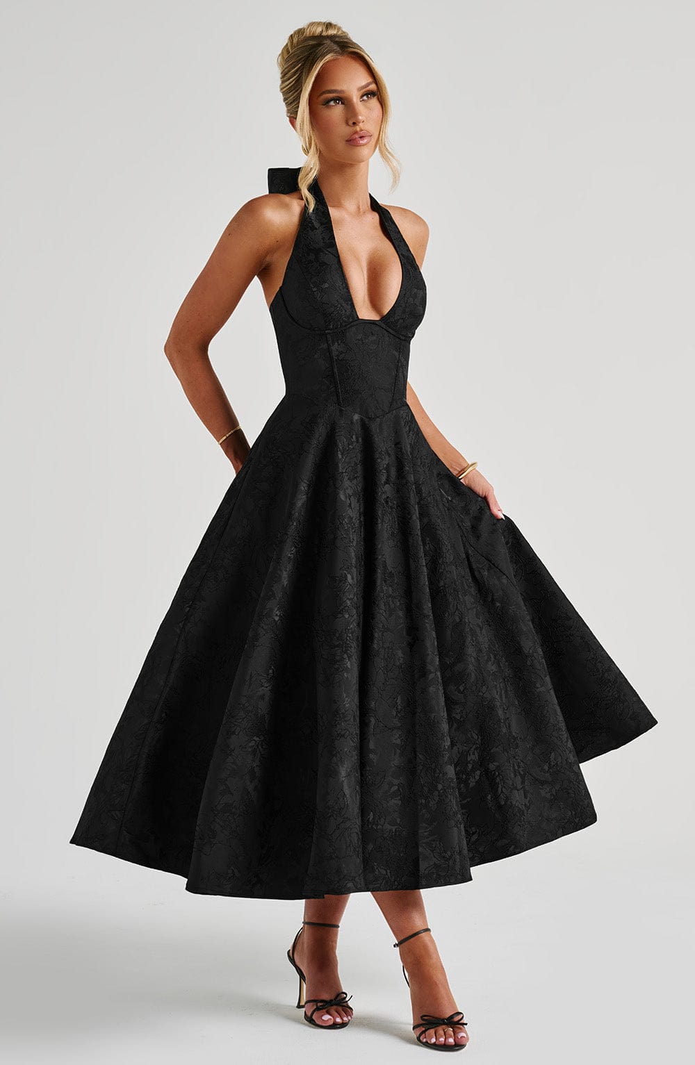 ALMIRA Vintage Midi Elbise