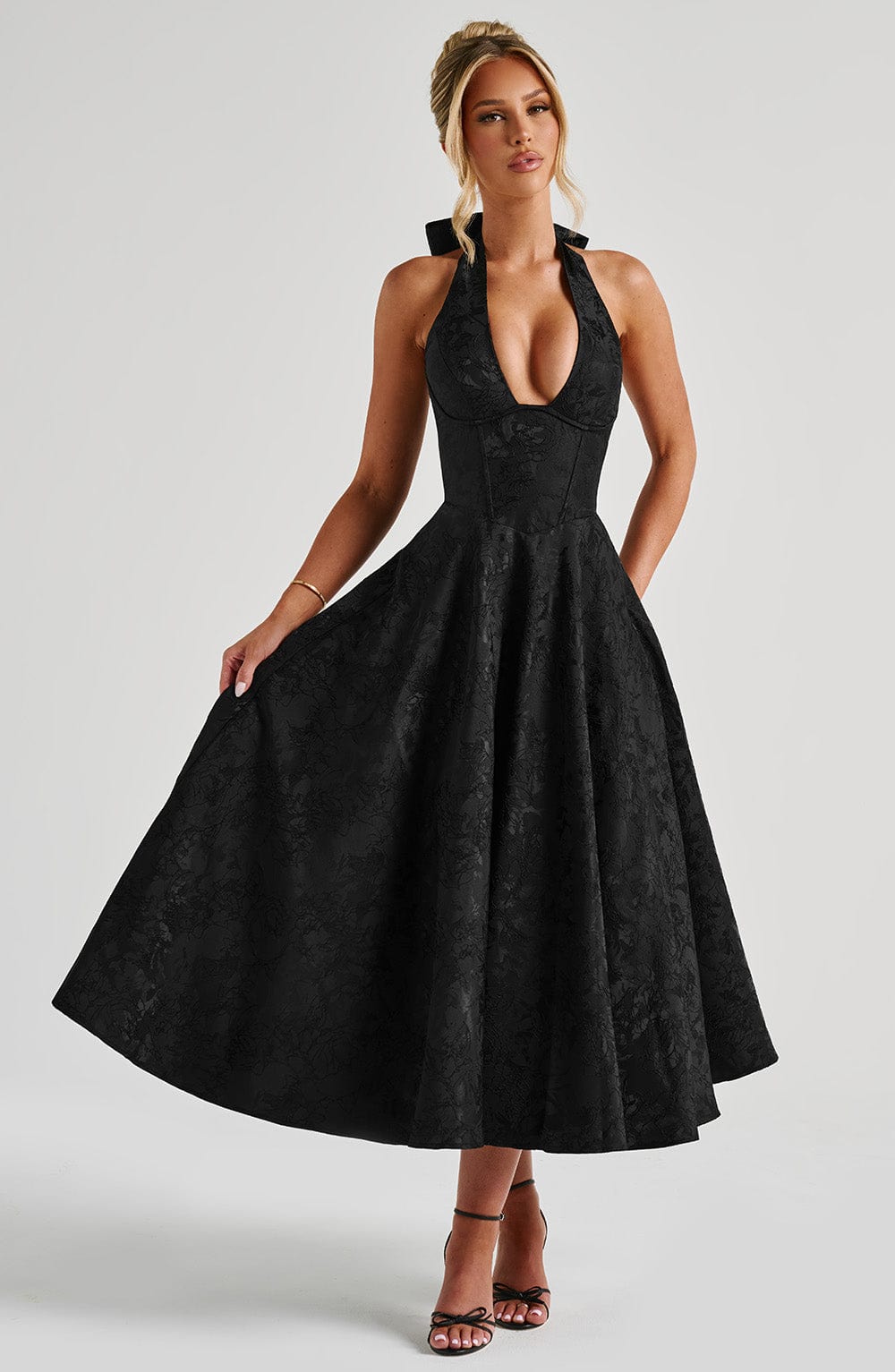 ALMIRA Vintage Midi Elbise