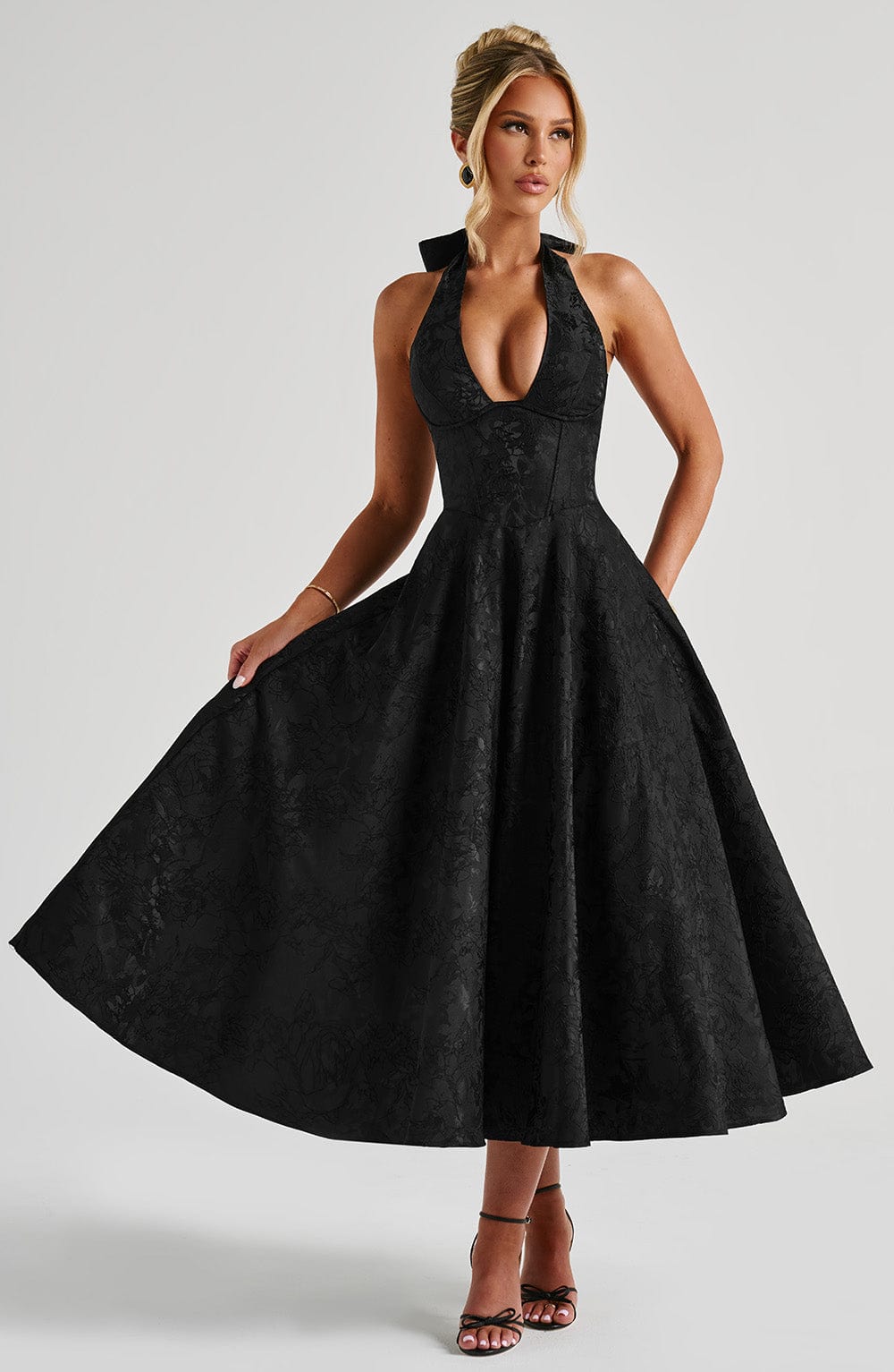 ALMIRA Vintage Midi Elbise