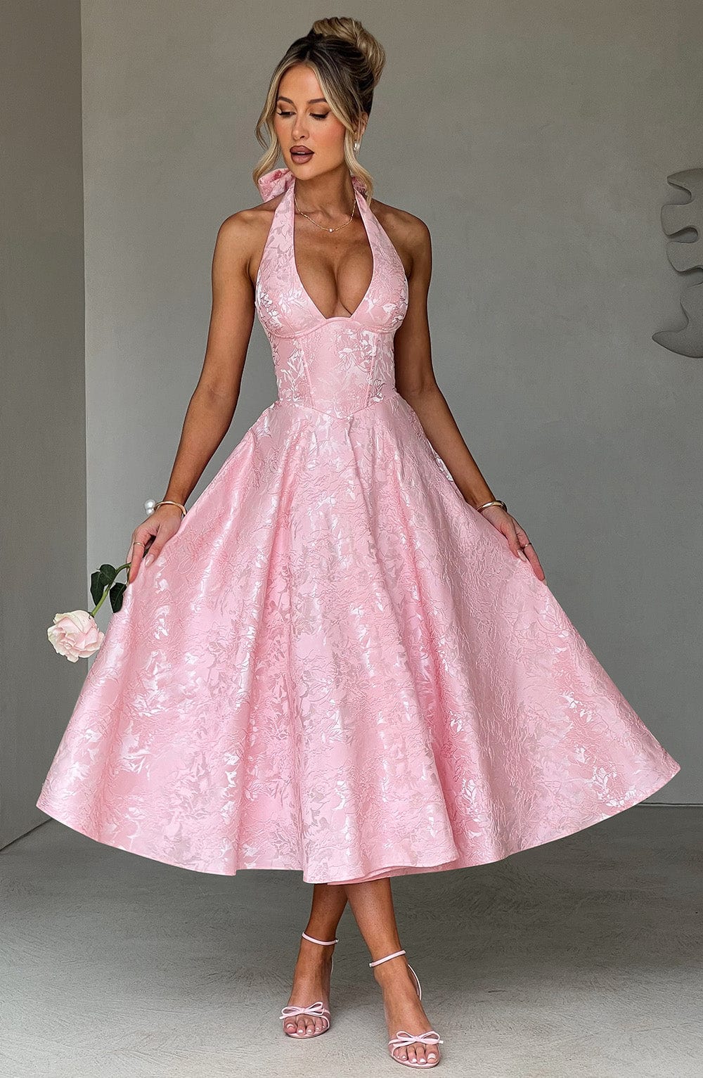 ALMIRA Vintage Midi Elbise