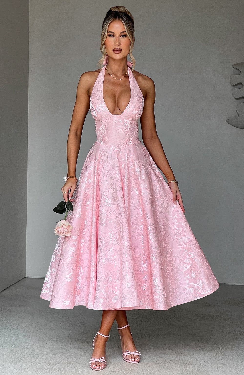 ALMIRA Vintage Midi Elbise