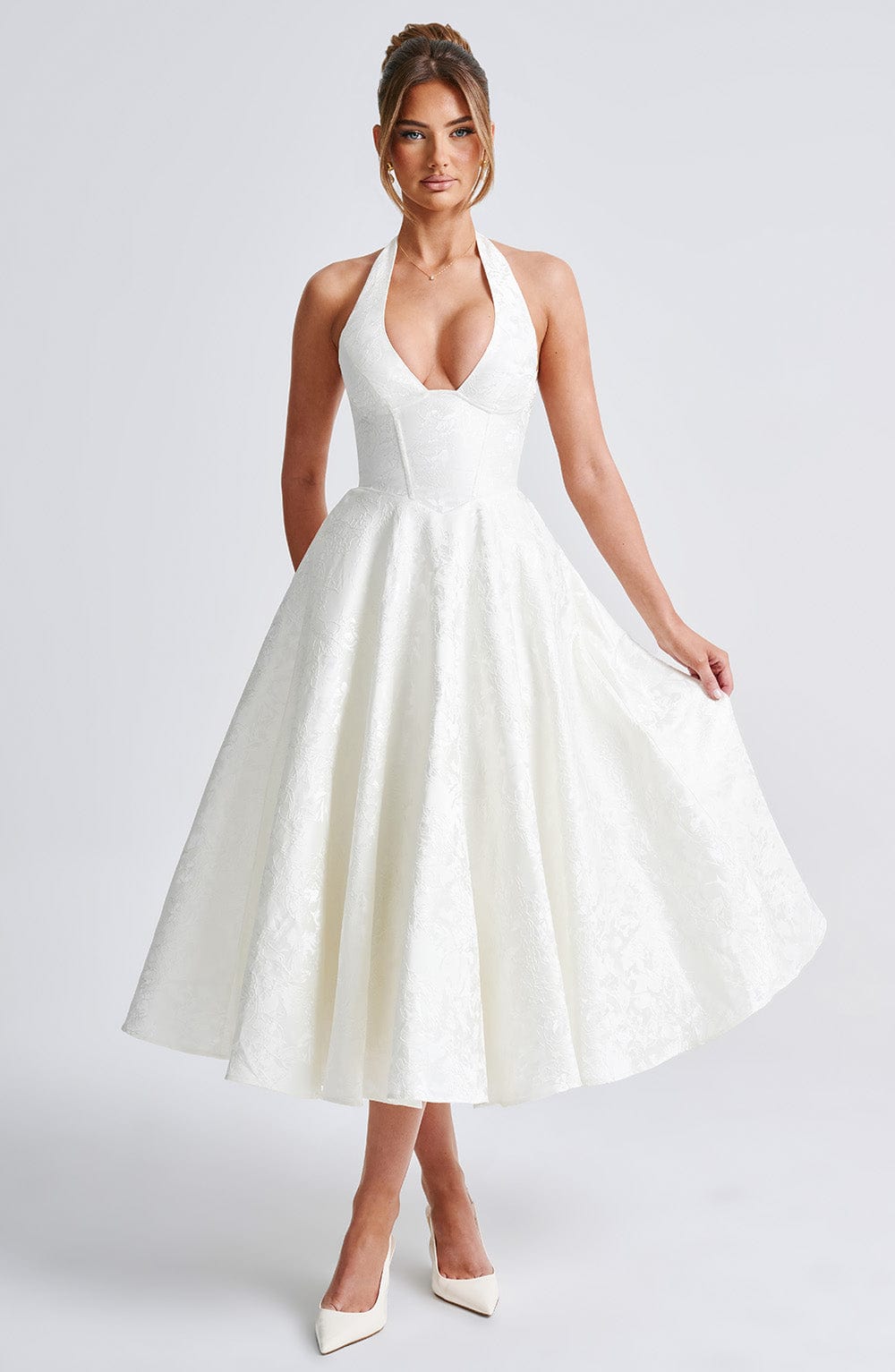 ALMIRA Vintage Midi Elbise