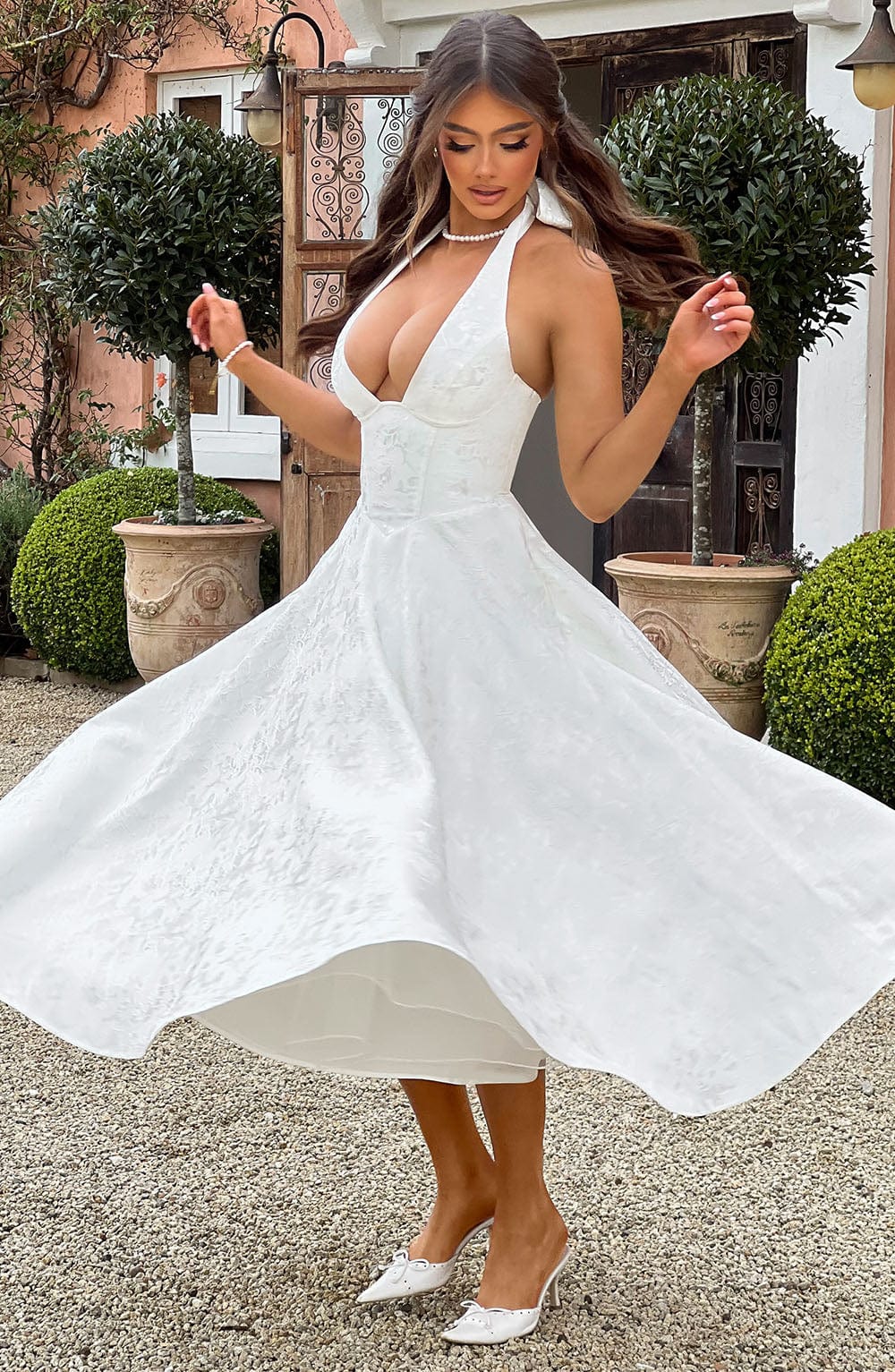 ALMIRA Vintage Midi Elbise