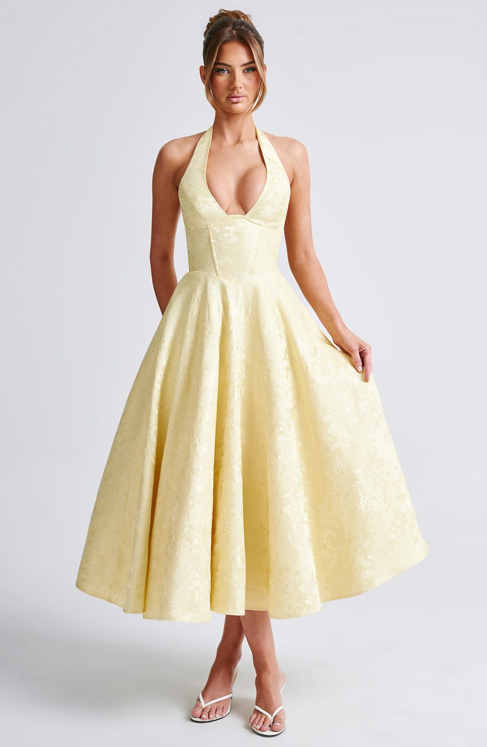 ALMIRA Vintage Midi Elbise