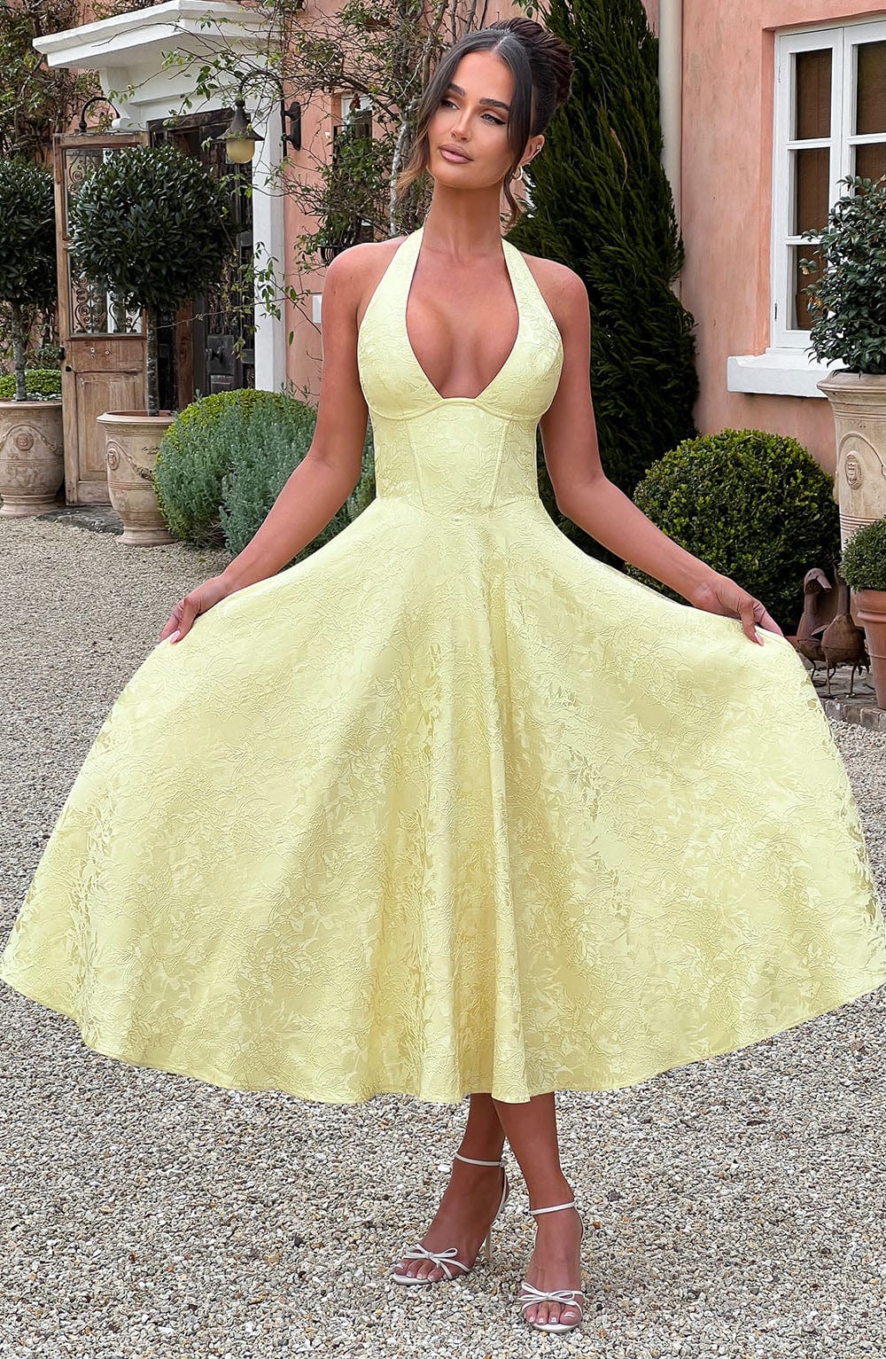 ALMIRA Vintage Midi Elbise