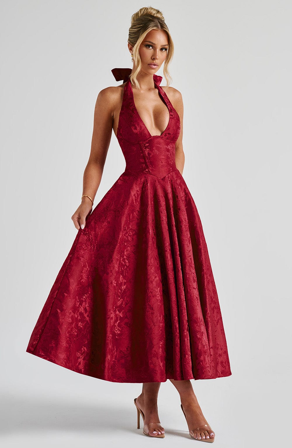ALMIRA Vintage Midi Elbise